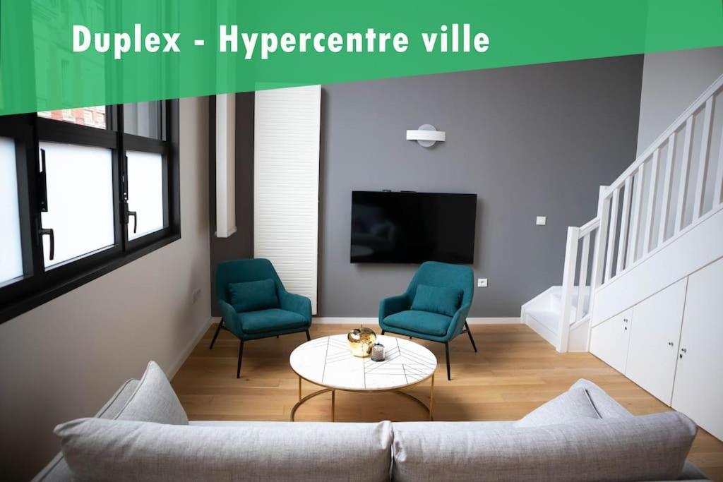 Superbe Duplex En Hypercentre Ville Amiens Luaran gambar
